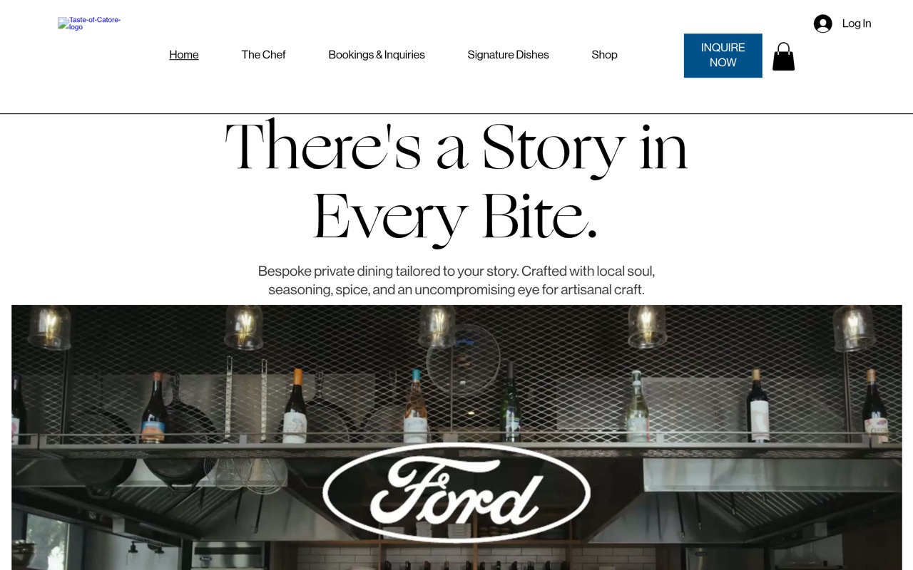 Taste of Catore website built by Mama Made Us